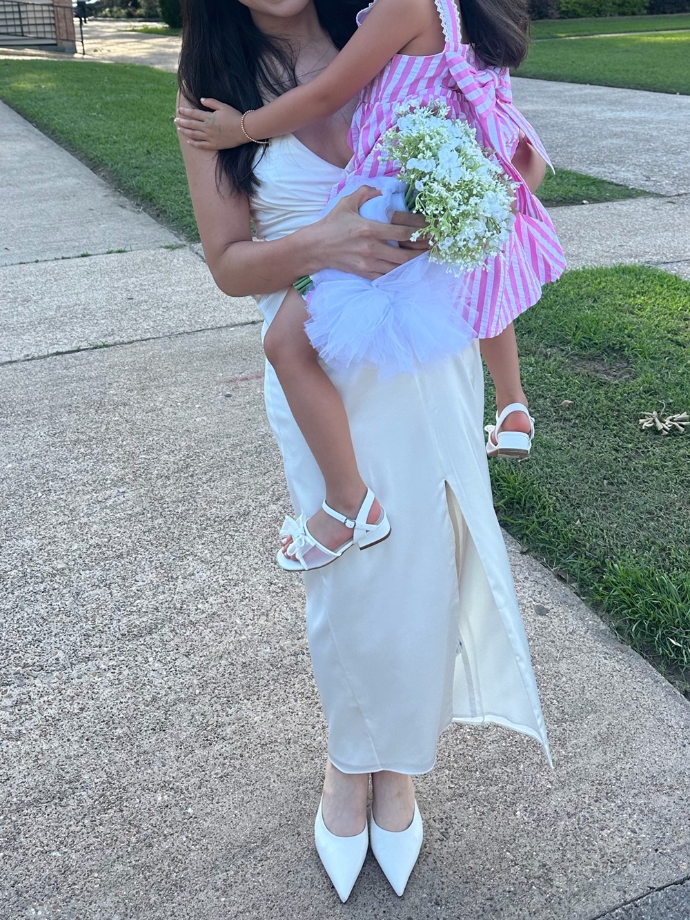 Abercrombie & Fitch White Satin Wedding Dress